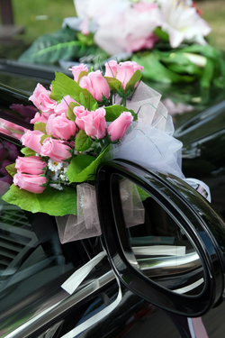 Hochzeit Auto Dekoration Blumen Türgriffe Rückspiegel DekorIeren